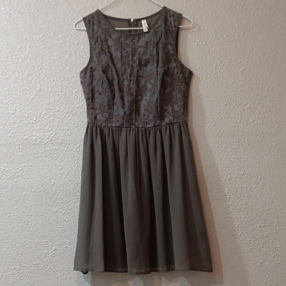 Xhilaration Charcoal Sleeveless Mini Dress Ladies Dress Size M